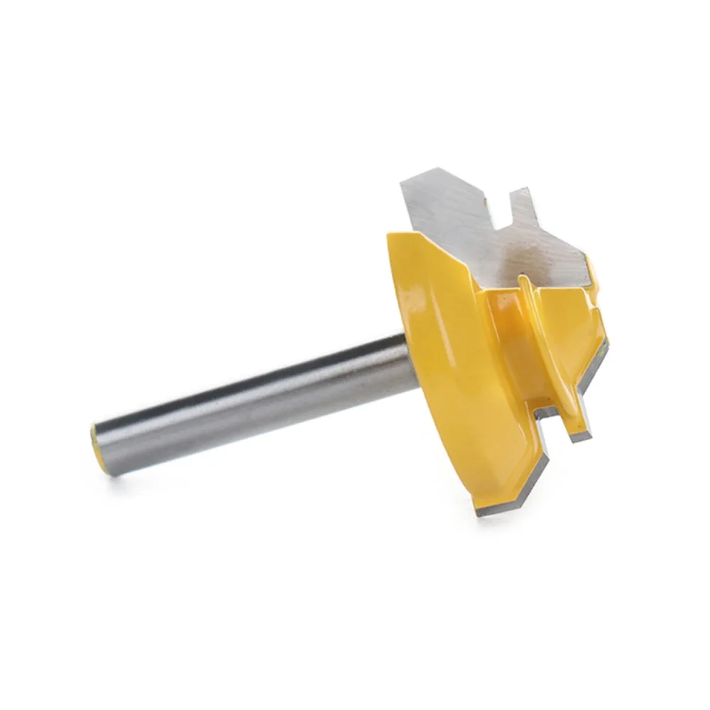 1PC Knife 45 Degree 1/2'' Shank Lock Miter Router Bits For Woodworking Cutter Tools 1/4*1-3/8
1PC Knife 45 Degree 1/2'' Shank Lock Miter Router Bits For Woodworking Cutter Tools 1/4*1-3/8