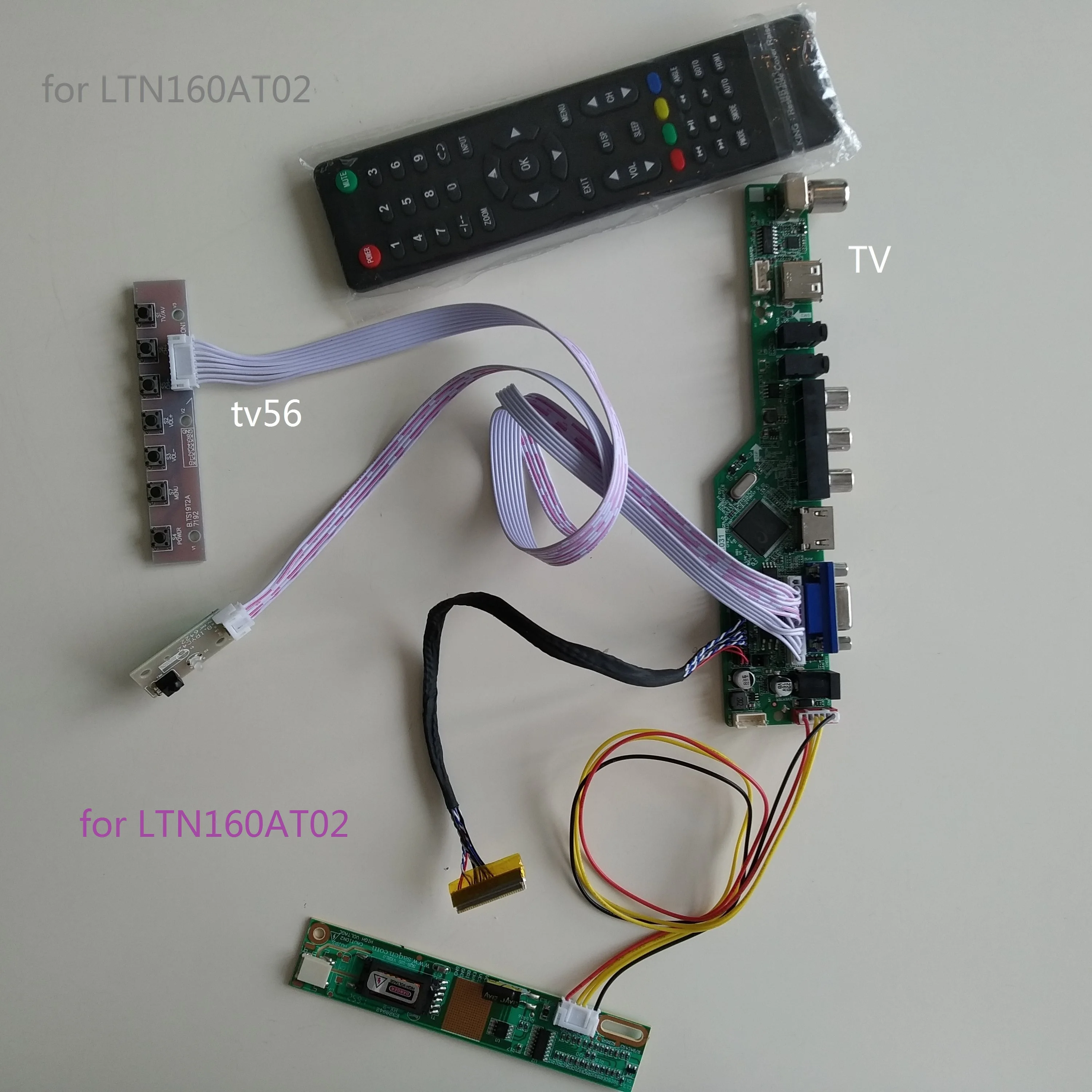 AV аудио USB ЖК дисплей светодиодный VGA ТВ контроллер драйвер платы комплект 30pin для