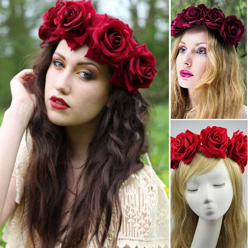 11cm Big Rose Wedding Bride Wreath Hair Headdress Women Flowers Hair Band Wedding Headdress for Women Rose Flower Hair Band
11cm Big Rose Wedding Bride Wreath Hair Headdress Women Flowers Hair Band Wedding Headdress for Women Rose Flower Hair Band