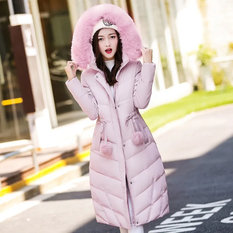 Fashion Slim Winter Jacket Women Korean Style Solid Fur Collar Hooded Long Down Parka Outwear Plus Size Casual Overcoat C211
Fashion Slim Winter Jacket Women Korean Style Solid Fur Collar Hooded Long Down Parka Outwear Plus Size Casual Overcoat C211
