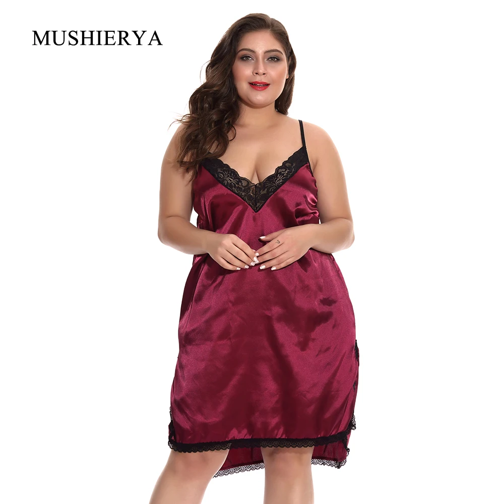 MUSHIERYA Plus Size Women Lingerie 3 Colors Sexy Satin Babydoll Mujer Erotic Deep V Lace Costumes Underwear Sexy Ladies Nighties
MUSHIERYA Plus Size Women Lingerie 3 Colors Sexy Satin Babydoll Mujer Erotic Deep V Lace Costumes Underwear Sexy Ladies Nighties