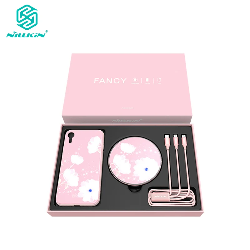 Nillkin Gift Set QI Fast Wireless Charger + USB Charging Cable + Case For iPhone Xs Max / Xr / X 10W Charging Pad Christmas
Nillkin Gift Set QI Fast Wireless Charger + USB Charging Cable + Case For iPhone Xs Max / Xr / X 10W Charging Pad Christmas
