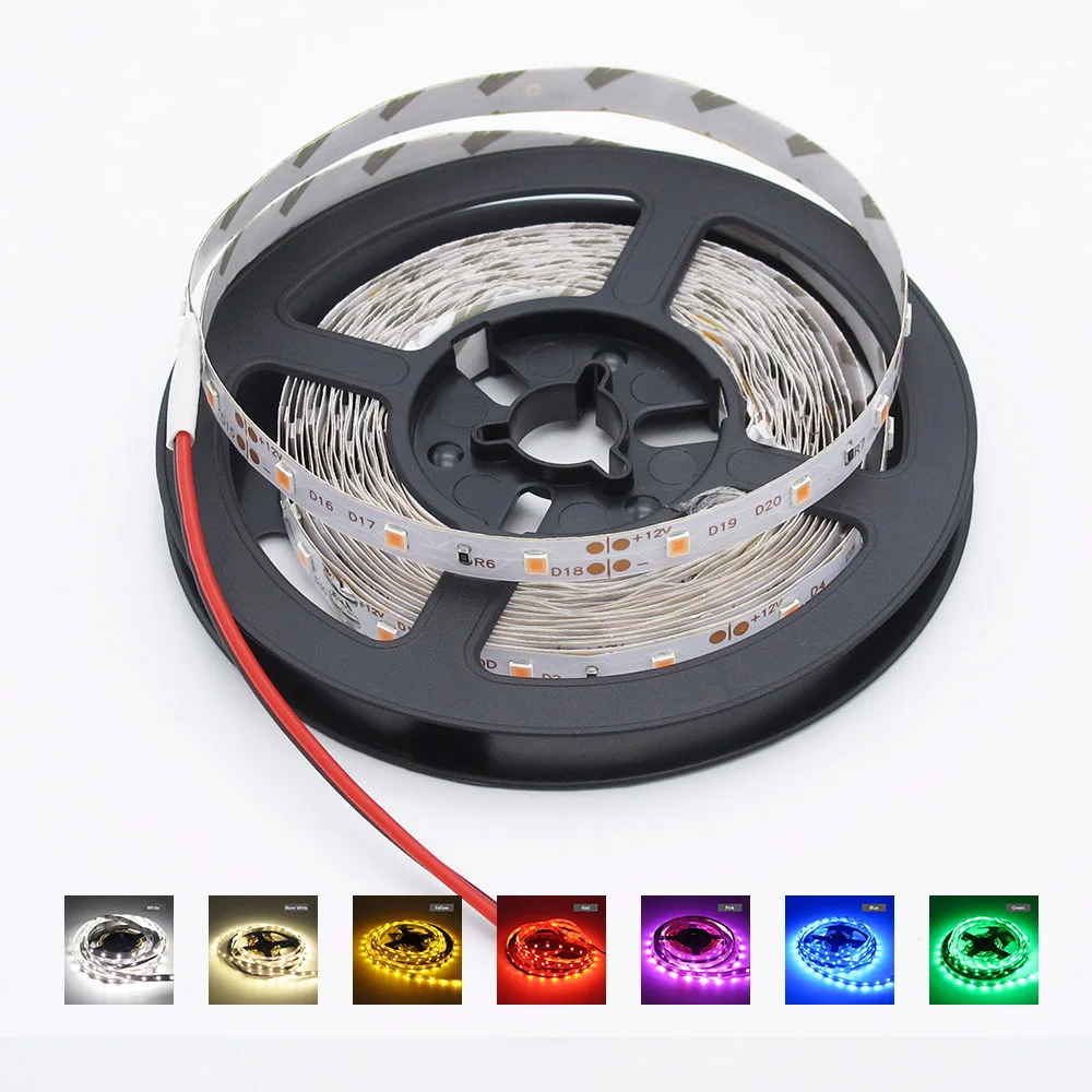 

5m/pack LED Strip light Non Waterproof 5m SMD 2835 Brighter Than 3528 5050 Flexible DC 12V 300LEDs Home Christmas Party Tape