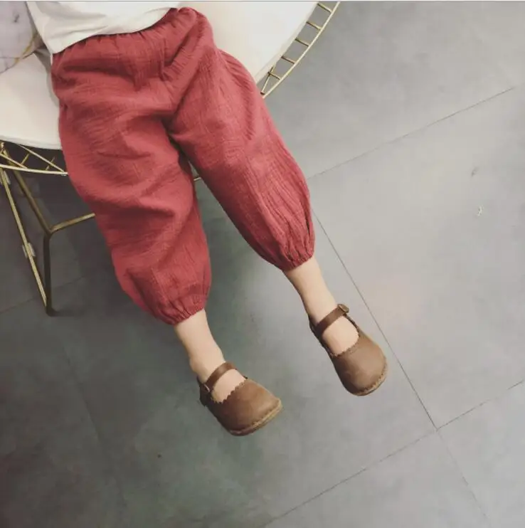 2019 Spring Summer Baby Girls Casual Pants Children Kids Cotton linen Bloomers Girls Solid anti-mosquito Pants 4 colors hot sale
2019 Spring Summer Baby Girls Casual Pants Children Kids Cotton linen Bloomers Girls Solid anti-mosquito Pants 4 colors hot sale