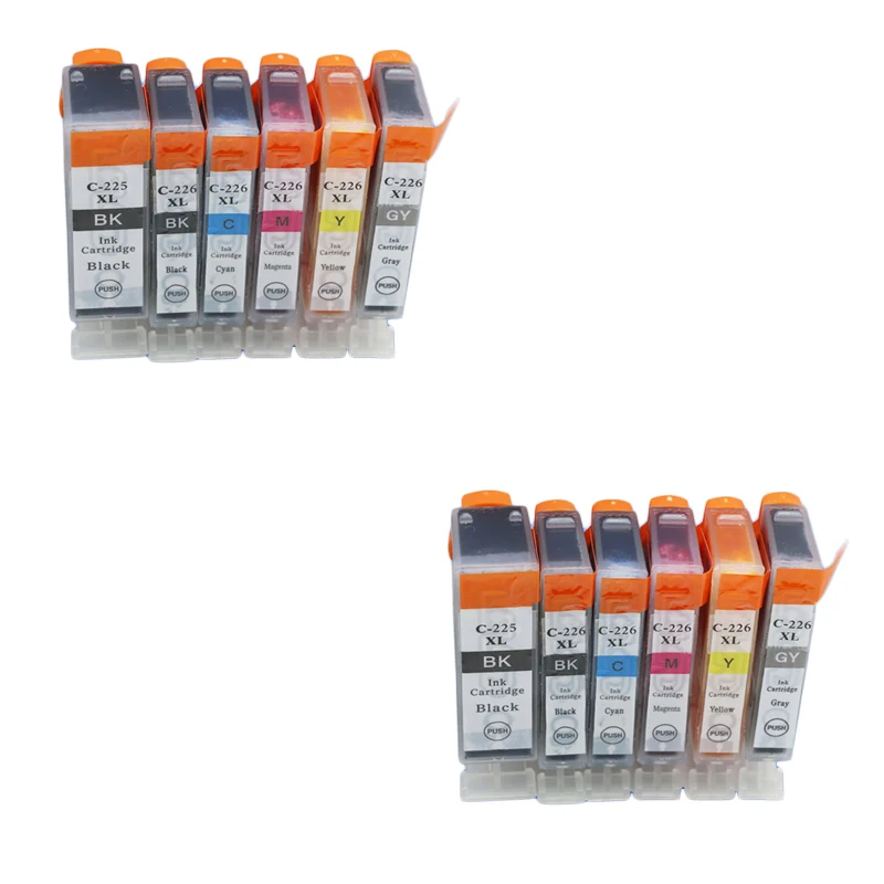 12pcs PGI225 ink cartridge For Canon PIXMA MG6120 MG6220 MG8220 MG8120 MG8120B printer full ink PGI 225 CLI 226 GY
12pcs PGI225 ink cartridge For Canon PIXMA MG6120 MG6220 MG8220 MG8120 MG8120B printer full ink PGI 225 CLI 226 GY