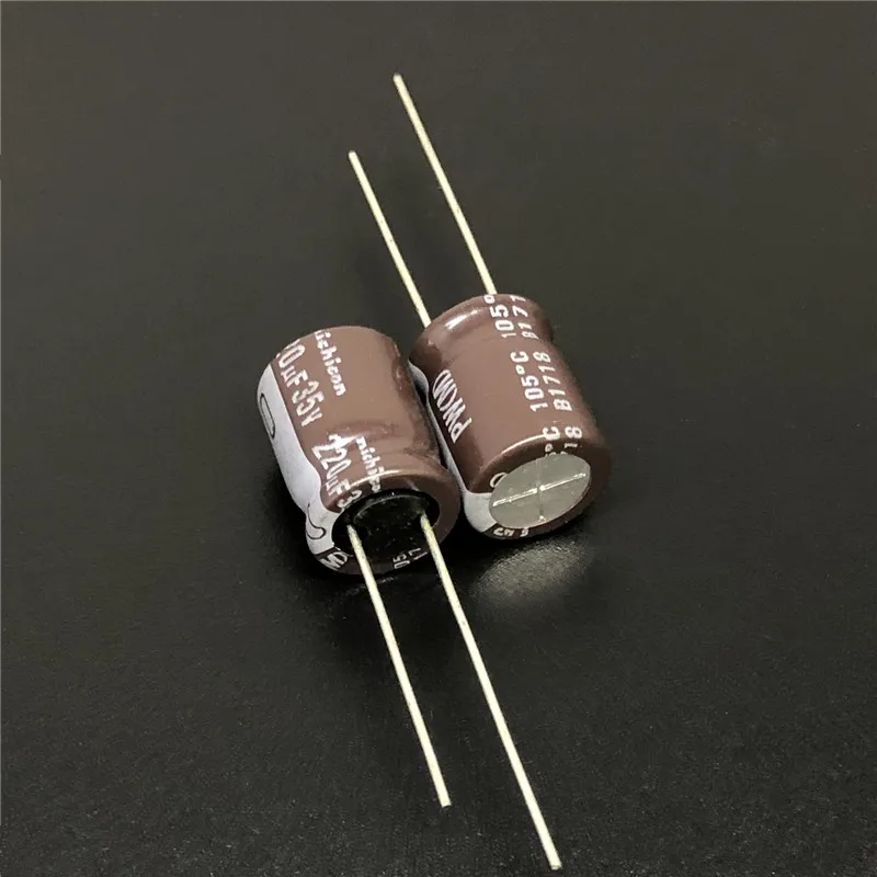 10 шт. 220мкФ 35В NICHICON PW серия 10х12 5 мм низкое сопротивление 35V220uF алюминиевый