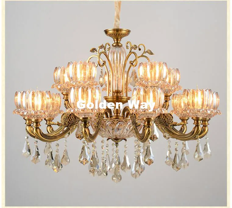 Modern Brass Lustres Chandelier European Champagne Color Chandelier E14 LED Factory Direct Selling 100% Guaranteed Free Shipping
Modern Brass Lustres Chandelier European Champagne Color Chandelier E14 LED Factory Direct Selling 100% Guaranteed Free Shipping