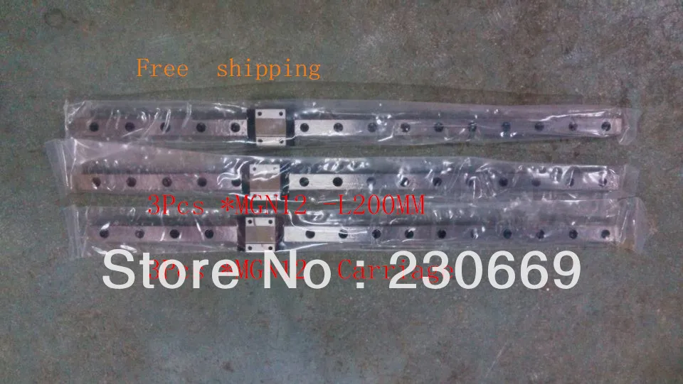 Stainless steel LM rolling guide ST12C MGN12 L=200mm linear rail way+ST12C MGN12C linear carriage for CNC X Y Z Axis iko LWL12B
Stainless steel LM rolling guide ST12C MGN12 L=200mm linear rail way+ST12C MGN12C linear carriage for CNC X Y Z Axis iko LWL12B