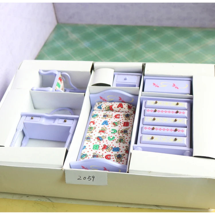 A02-X022 children baby gift Toy 1:12 Dollhouse mini Furniture Miniature rement wooden purple bedroom set
A02-X022 children baby gift Toy 1:12 Dollhouse mini Furniture Miniature rement wooden purple bedroom set