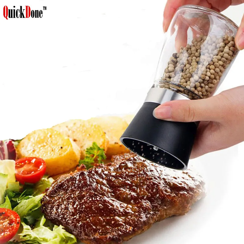 QuickDone Glass Pepper Mill Hand Grinding Salt Spices Grinder Seasoning Shaker Gadgets Condiment Jar Kitchen Aceessories AKC6073
QuickDone Glass Pepper Mill Hand Grinding Salt Spices Grinder Seasoning Shaker Gadgets Condiment Jar Kitchen Aceessories AKC6073