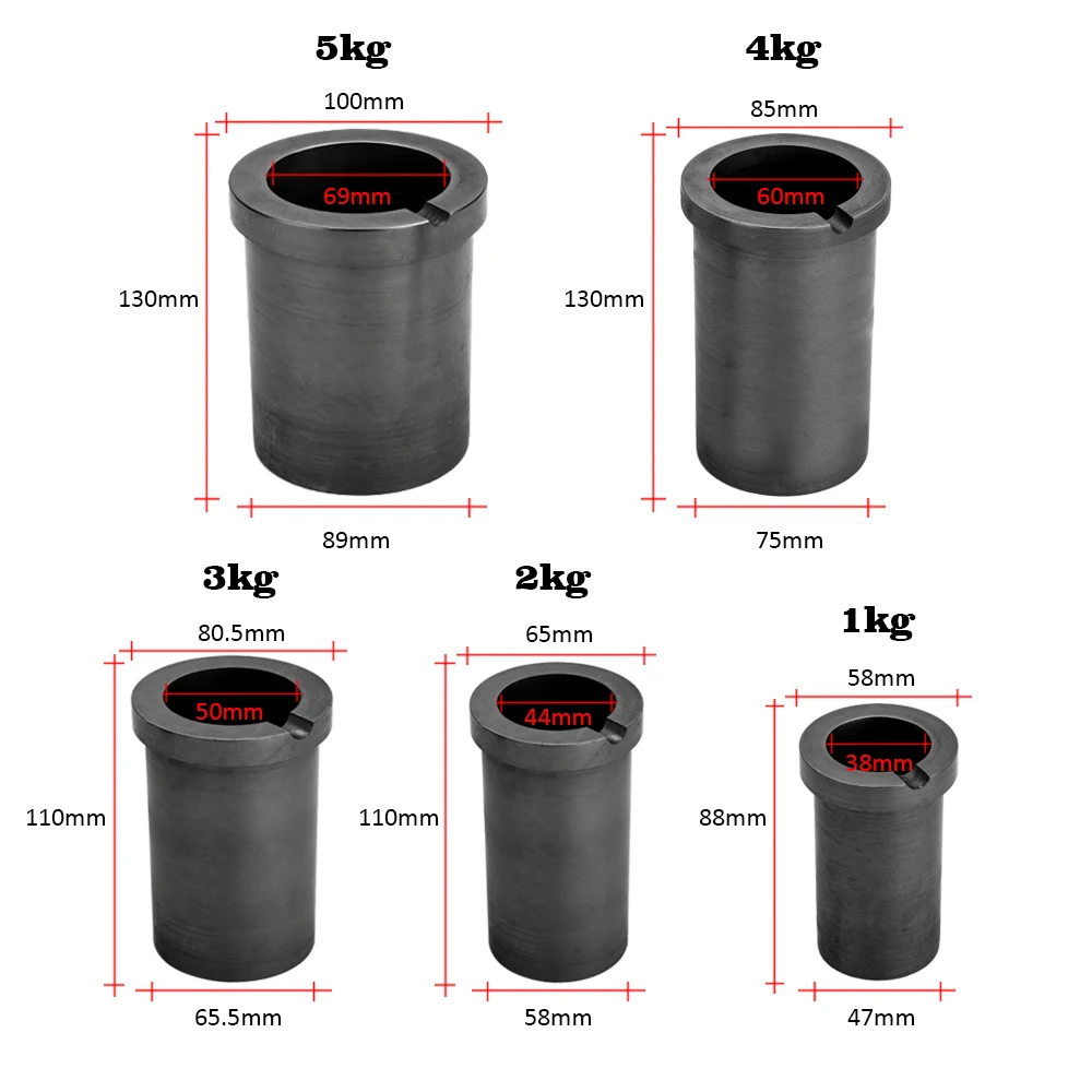 6KG Capacity High-purity Melting Graphite Crucible Cup Mould Melting Resistance for Gold and Silver Metal Smelting Tools
6KG Capacity High-purity Melting Graphite Crucible Cup Mould Melting Resistance for Gold and Silver Metal Smelting Tools
