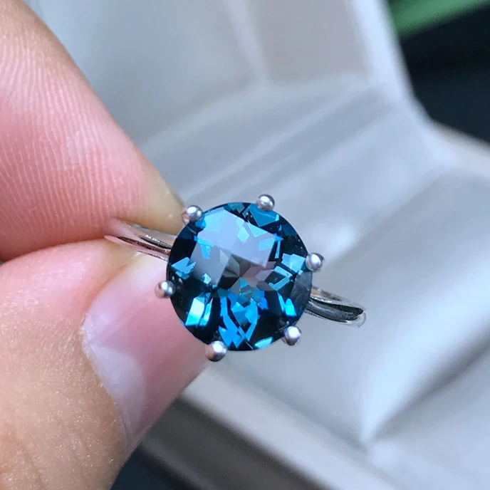 [MeiBaPJ Perfect Cleanliness 9mm Big Blue Topaz Gemstone Simple Ring for Women Real 925 Sterling Silver Fine Jewelry
[MeiBaPJ Perfect Cleanliness 9mm Big Blue Topaz Gemstone Simple Ring for Women Real 925 Sterling Silver Fine Jewelry