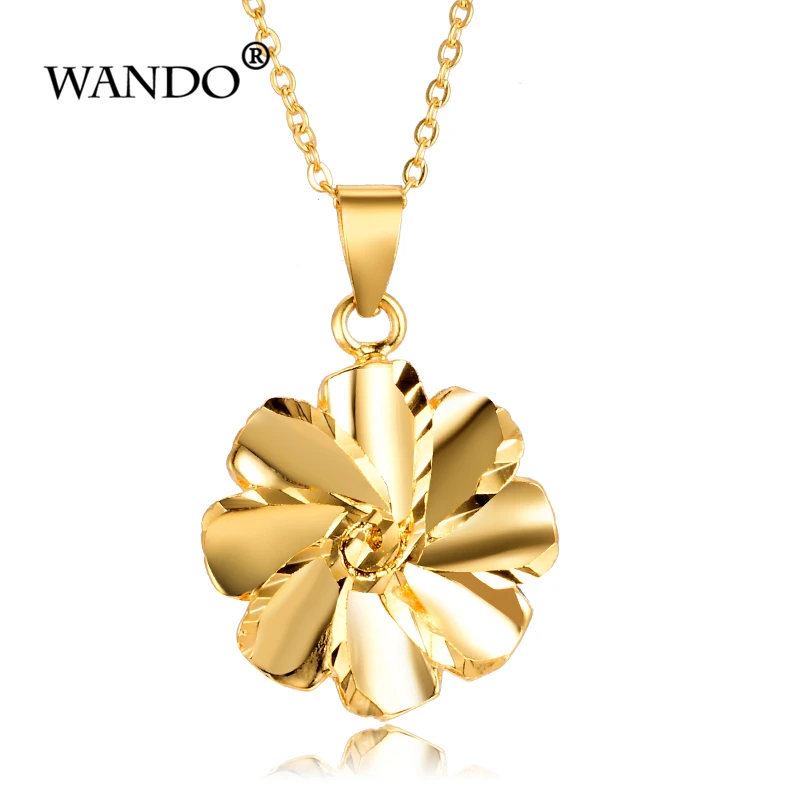 WANDO gold colour Flower Pendant and Necklaces Copper Africa Arabian France Italy Ethiopia Women Jewelry friend Nice Gifts P78
WANDO gold colour Flower Pendant and Necklaces Copper Africa Arabian France Italy Ethiopia Women Jewelry friend Nice Gifts P78