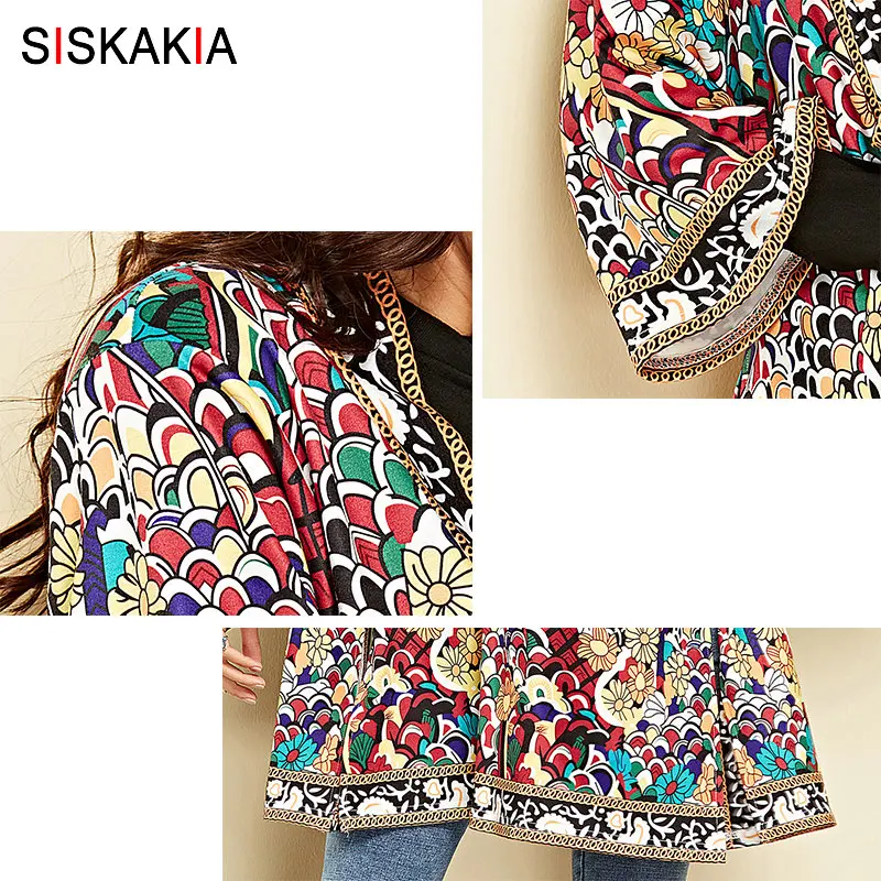 Siskakia Fashion Colored Floral Cardigan Blouses Spring Autumn 2019 Hot Selling Vocation Beach Cover UP Side Split Women Tops
Siskakia Fashion Colored Floral Cardigan Blouses Spring Autumn 2019 Hot Selling Vocation Beach Cover UP Side Split Women Tops