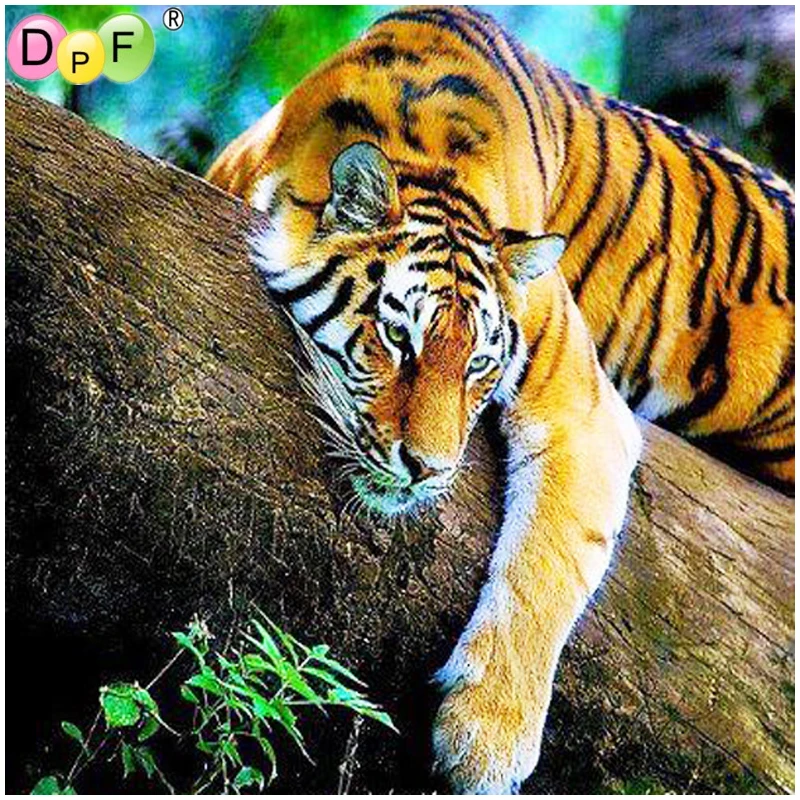DPF DIY 5D diamond embroidery rest tiger on tree diamond painting cross stitch needlework diamond mosaic square home decor gift
DPF DIY 5D diamond embroidery rest tiger on tree diamond painting cross stitch needlework diamond mosaic square home decor gift
