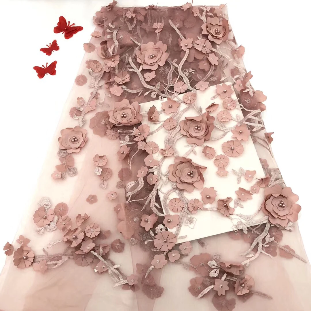 2018 African Lace Fabric Beige High Quality African Tulle Lace Fabric 5Yards 3 d Flowers Embroidered Tulle Lace
2018 African Lace Fabric Beige High Quality African Tulle Lace Fabric 5Yards 3 d Flowers Embroidered Tulle Lace