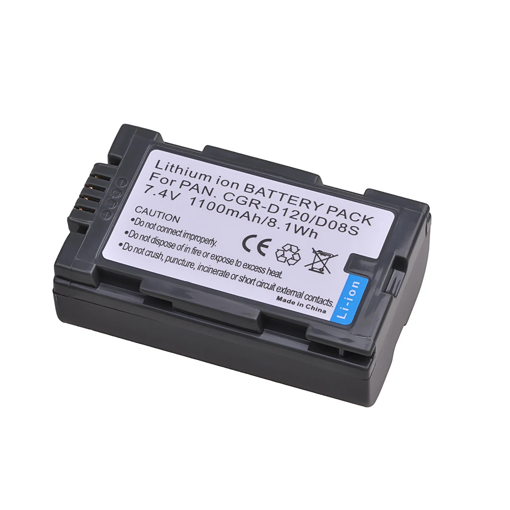 Аккумулятор Tectra 1100 мА · ч 1 шт. CGR-D120 CGR-D08S CGR D120 CGRD120 аккумулятор для Panasonic CGA-D54