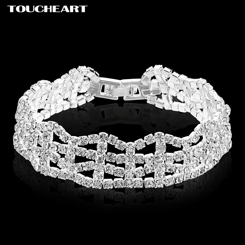TOUCHEART Luxury office charm Bracelets For Women White Crystal Silver Bracelets & Bangles Wedding Jewelry for pulseira Feminina
TOUCHEART Luxury office charm Bracelets For Women White Crystal Silver Bracelets & Bangles Wedding Jewelry for pulseira Feminina