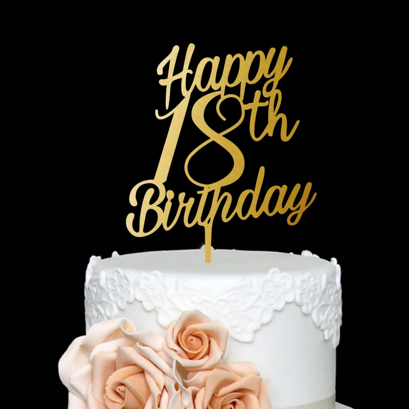 Personalized Custom Happy Birthday Cake Topper Party Decorations Birthday Celebration 18Birthday Acrylic Real Custom Cake Topper
Personalized Custom Happy Birthday Cake Topper Party Decorations Birthday Celebration 18Birthday Acrylic Real Custom Cake Topper
