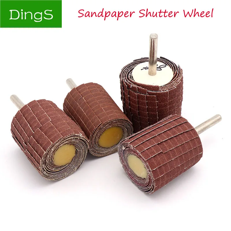 Sandpaper Shutter Sanding Flap Wheel Grinding Wood Metal Polishing Head 6mm shank Grit150-400 For Rotary Tool Dremel Accessories
Sandpaper Shutter Sanding Flap Wheel Grinding Wood Metal Polishing Head 6mm shank Grit150-400 For Rotary Tool Dremel Accessories