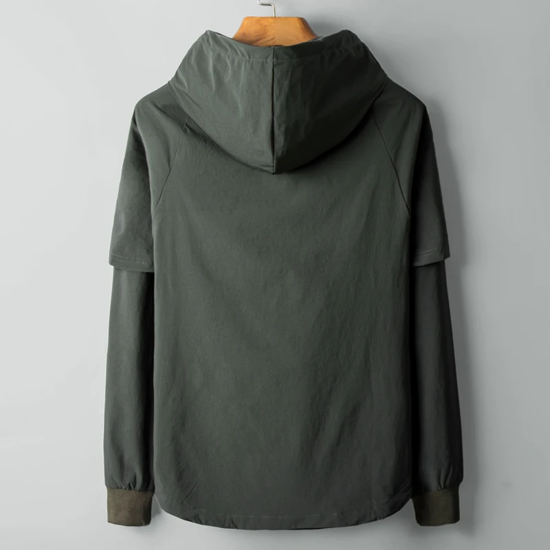 2019 New arrival fashion Spring Men Fake Two piece Outerwear Fashionable Handsome Hooded Thin Casual Hoodie size M L XL 2XL 3XL
2019 New arrival fashion Spring Men Fake Two piece Outerwear Fashionable Handsome Hooded Thin Casual Hoodie size M L XL 2XL 3XL