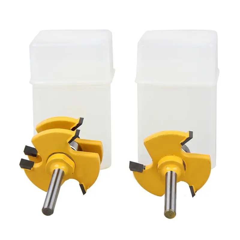2pcs Shank high quality Tongue & Groove Joint Assembly Router Bit Set 3/4" Stock Wood Cutting Tool - RCT
2pcs Shank high quality Tongue & Groove Joint Assembly Router Bit Set 3/4" Stock Wood Cutting Tool - RCT
