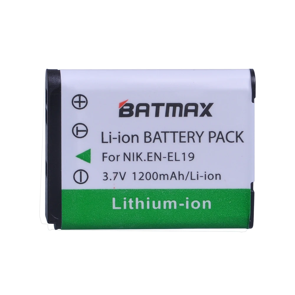 1200mAh EN-EL19 EN EL19 ENEL19 Camera Battery for Nikon S2500 S100 S2600 S3100 S3200 S3300 S4100 S4200 S4300 S6600(1pack)
1200mAh EN-EL19 EN EL19 ENEL19 Camera Battery for Nikon S2500 S100 S2600 S3100 S3200 S3300 S4100 S4200 S4300 S6600(1pack)
