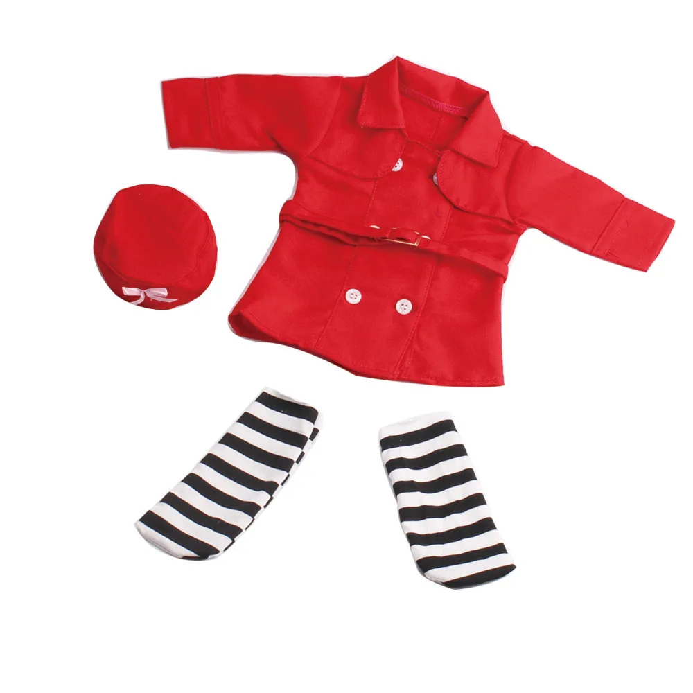 18 inch Girls doll clothes Stylish navy style suit uniform American new born dress Baby toys fit 43 cm baby accessories c46
18 inch Girls doll clothes Stylish navy style suit uniform American new born dress Baby toys fit 43 cm baby accessories c46