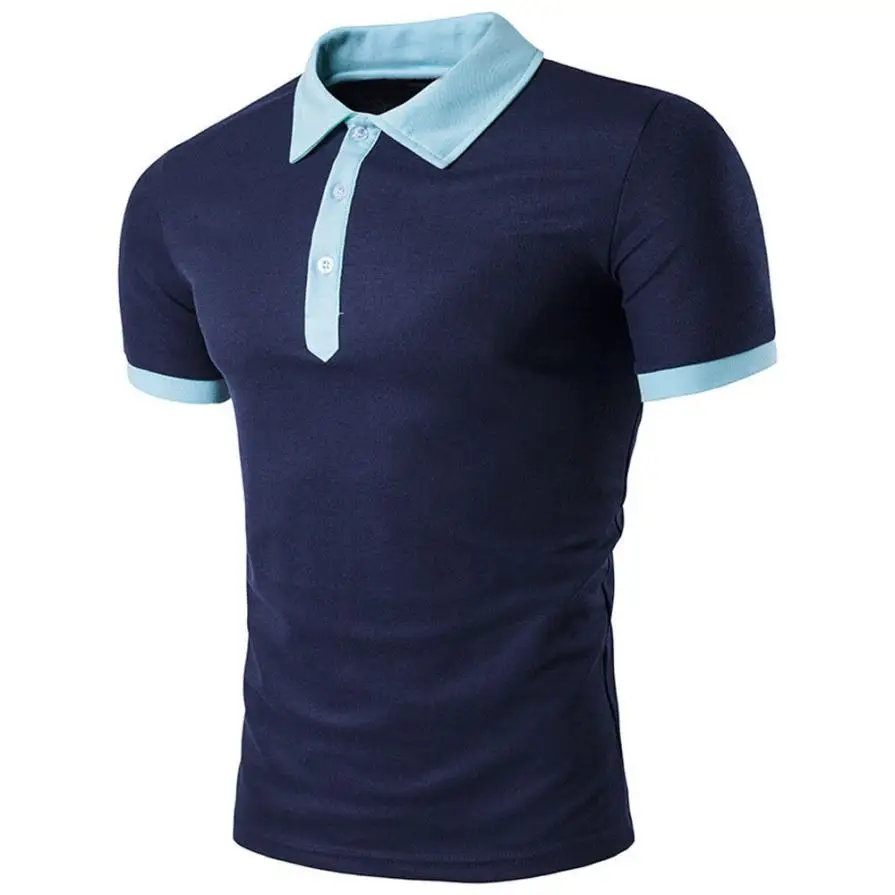 Vogue Men Solid Tees Short Sleeve Pollver Cotton Slim Fit T Shirt Blouse Casual Broadcloth Miesten T-pait Pop Nice #AA
Vogue Men Solid Tees Short Sleeve Pollver Cotton Slim Fit T Shirt Blouse Casual Broadcloth Miesten T-pait Pop Nice #AA