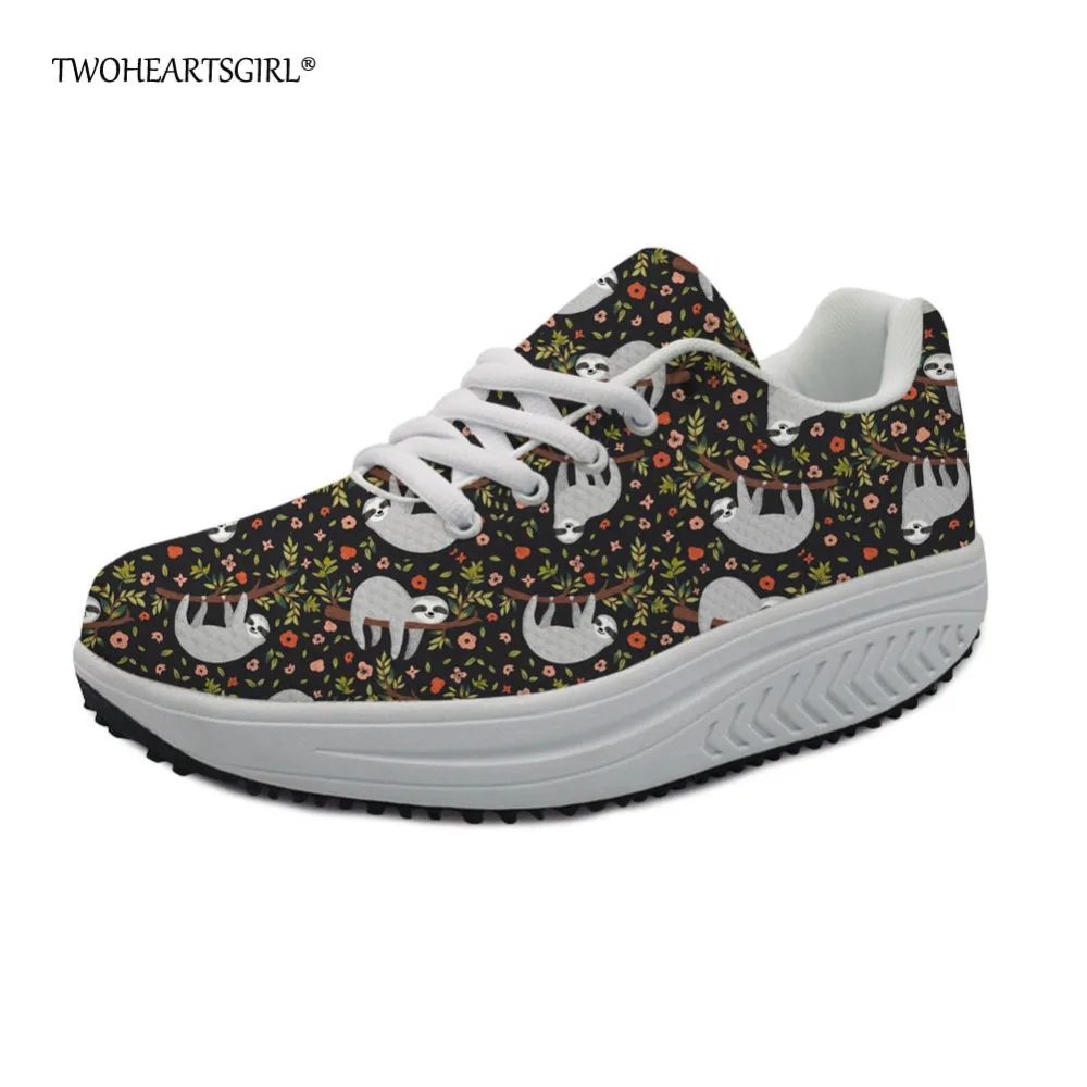 Twoheartsgirl Floral Sloth Printed Casual Swing Shoes for Women Breathable Ladies Platform Slimming Shoes Cute Women Sneakers
Twoheartsgirl Floral Sloth Printed Casual Swing Shoes for Women Breathable Ladies Platform Slimming Shoes Cute Women Sneakers