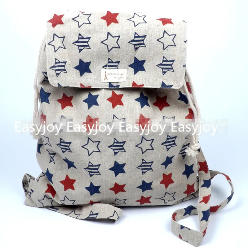 YILE Handmade Cotton Linen Draw String Travel Backpack Student Book Bag Red Blue STAR WF04
YILE Handmade Cotton Linen Draw String Travel Backpack Student Book Bag Red Blue STAR WF04
