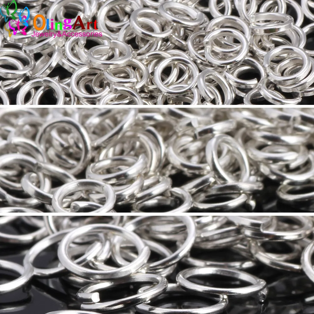 OlingArt Open Silver color Jump Ring 3mm/4mm/7mm link loop DIY Jewelry making Bracelets/Necklaces/Earrings Connector
OlingArt Open Silver color Jump Ring 3mm/4mm/7mm link loop DIY Jewelry making Bracelets/Necklaces/Earrings Connector