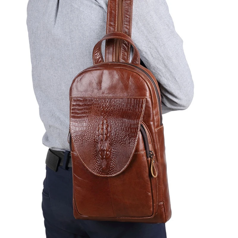Crocodile Pattern Genuine Leather Backpack Men Business Bag Vintage Backpacks for teenager School Bags Men Travel Crossbody Bag
Crocodile Pattern Genuine Leather Backpack Men Business Bag Vintage Backpacks for teenager School Bags Men Travel Crossbody Bag