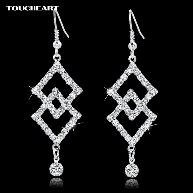 TOUCHEART crystal long earrings fashion jewelry wedding vintage Silver color drop Earrings With Stones for women SER150125
TOUCHEART crystal long earrings fashion jewelry wedding vintage Silver color drop Earrings With Stones for women SER150125