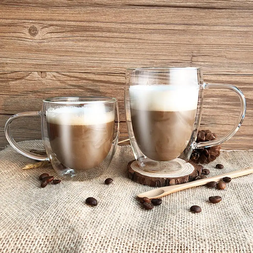 Double-layer Heat Resistant Transparent Glass Cup Office Coffee Tea Whiskey Wine Vodka Mug With Handle Bar Home Club Drinkware
Double-layer Heat Resistant Transparent Glass Cup Office Coffee Tea Whiskey Wine Vodka Mug With Handle Bar Home Club Drinkware
