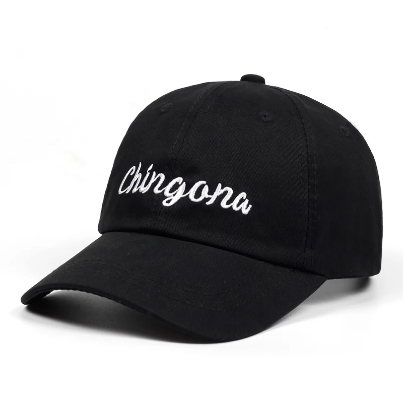 100% Cotton embroidery Chingona Dad Hat Embroidered Baseball Cap Low Profile Custom Black Strap Back Unisex Cotton Baseball Hat
100% Cotton embroidery Chingona Dad Hat Embroidered Baseball Cap Low Profile Custom Black Strap Back Unisex Cotton Baseball Hat