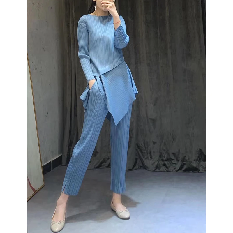 Miyake Fold New Decreasing Age Westernization Early Spring Smart Two-piece Set French Minority Temperament Suit
Miyake Fold New Decreasing Age Westernization Early Spring Smart Two-piece Set French Minority Temperament Suit