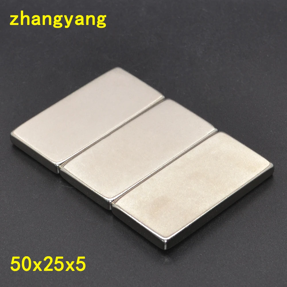 1pcs 50*25*5 Cuboid Block 50x25x5mm Super Strong N35 high quality Rare Earth magnets 50x25x5 Neodymium Magnet 50mm*25mm*5mm
1pcs 50*25*5 Cuboid Block 50x25x5mm Super Strong N35 high quality Rare Earth magnets 50x25x5 Neodymium Magnet 50mm*25mm*5mm