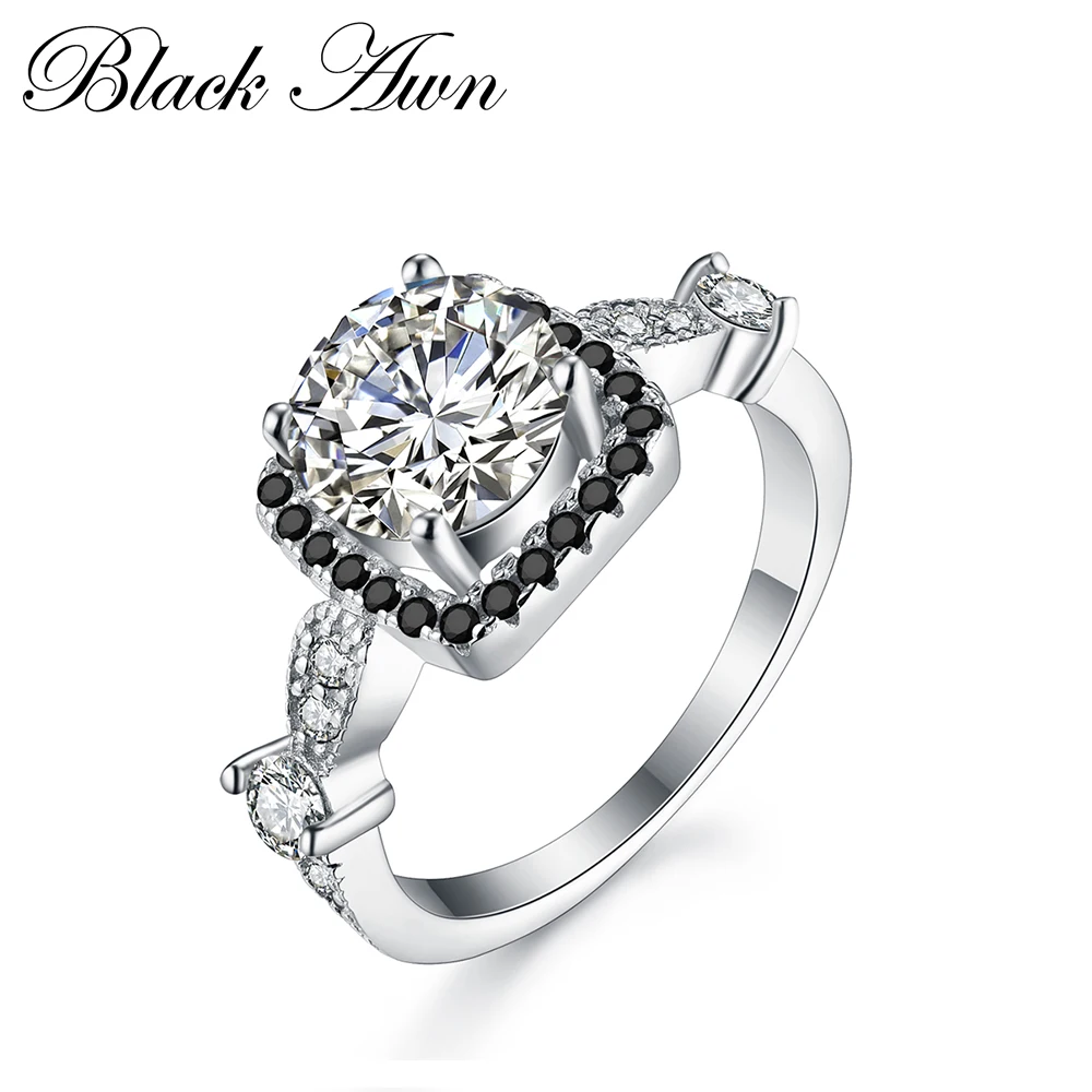 Cute Genuine 925 Sterling Silver Jewelry Wedding Rings for Women Square Black&White Stone Ring Anillos De Plata 925 De Ley C216
Cute Genuine 925 Sterling Silver Jewelry Wedding Rings for Women Square Black&White Stone Ring Anillos De Plata 925 De Ley C216