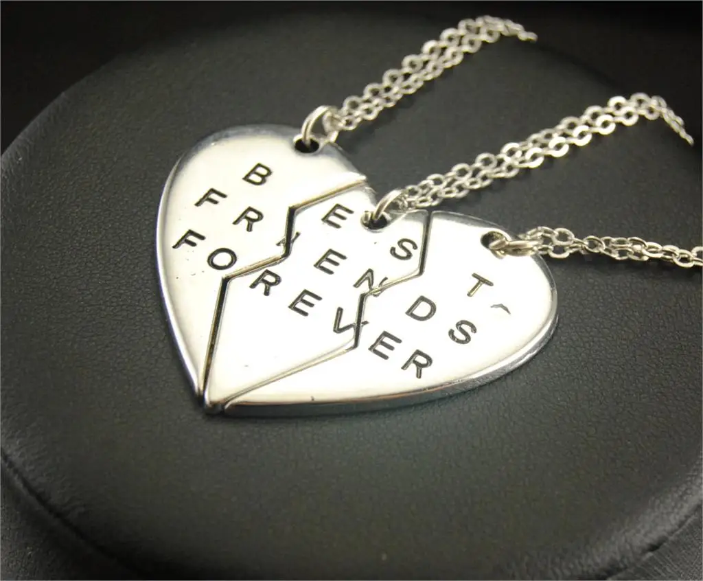 1 шт. (3 комплекта) ожерелье с подвеской в виде разбитого сердца и надписью «Best Friend Forever»
1 шт. (3 комплекта) ожерелье с подвеской в виде разбитого сердца и надписью «Best Friend Forever»