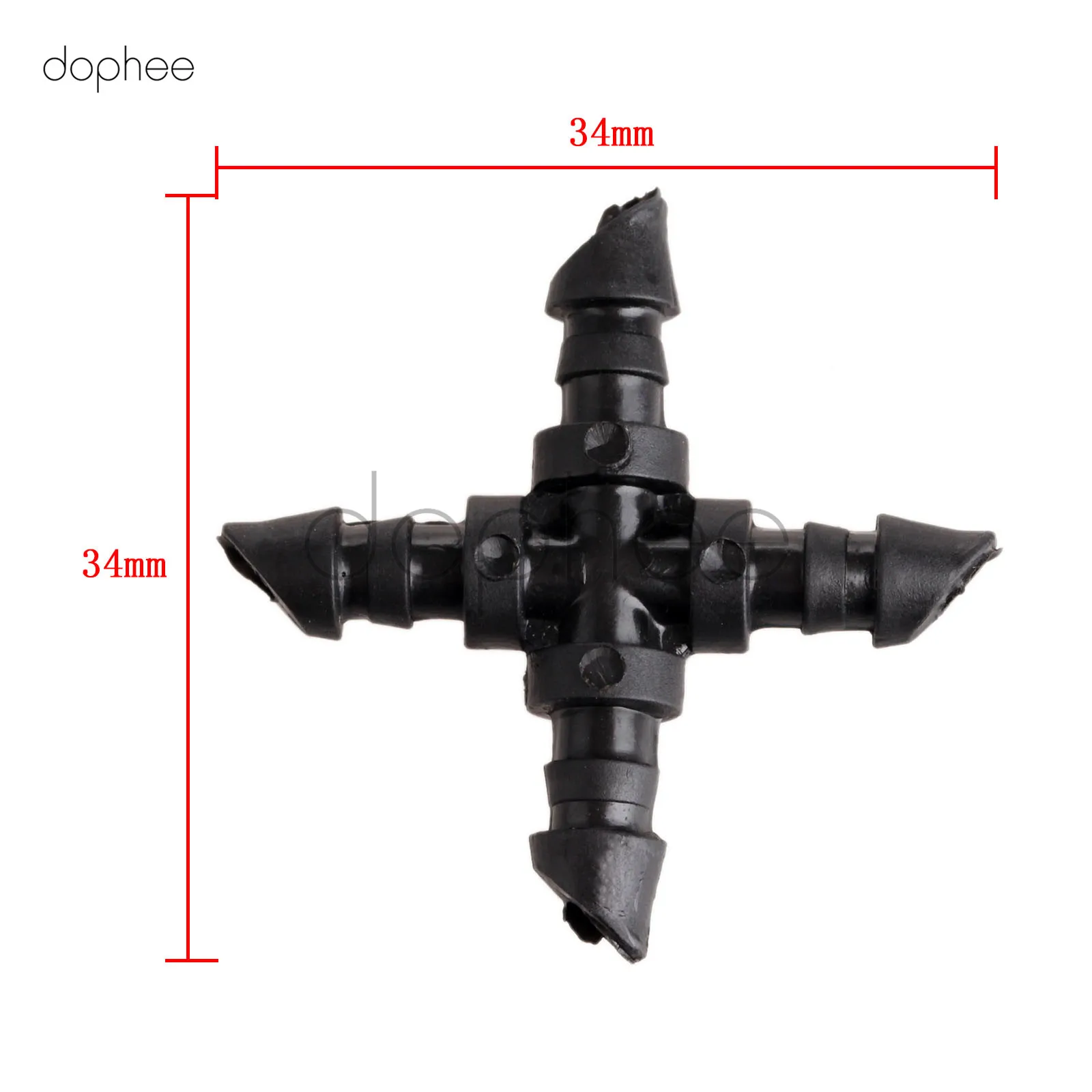 dophee 50cs Irrigation Cross Connector For 4/7mm Hose Garden Watering Hydroponics
dophee 50cs Irrigation Cross Connector For 4/7mm Hose Garden Watering Hydroponics