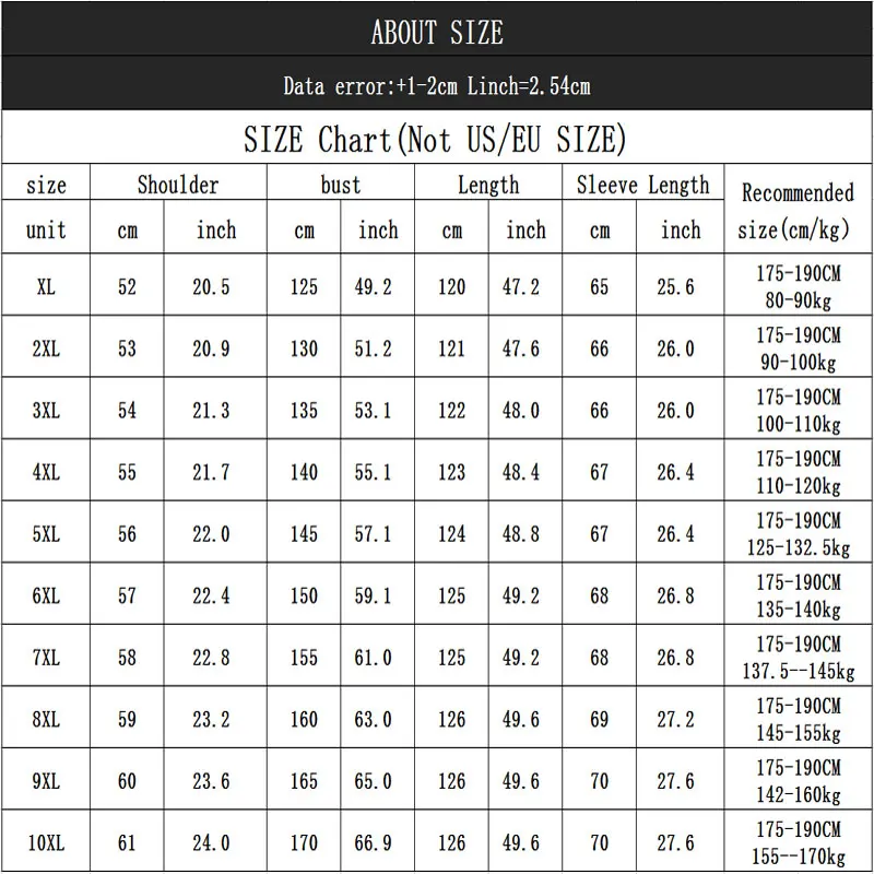 2018 Men's Winter Jacket Fashion Hooded Warm Casual Jacket Men's Long Over Knee Oversized XL-8XL 9XL 10XL Black Jacket
2018 Men's Winter Jacket Fashion Hooded Warm Casual Jacket Men's Long Over Knee Oversized XL-8XL 9XL 10XL Black Jacket