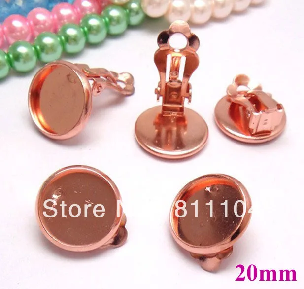 20mm New Rose Golden Plt Copper Round Bezel Tray Clip Earrings Settings Blank Cabs Jewelry Earrings Making Findings Wholesale
20mm New Rose Golden Plt Copper Round Bezel Tray Clip Earrings Settings Blank Cabs Jewelry Earrings Making Findings Wholesale