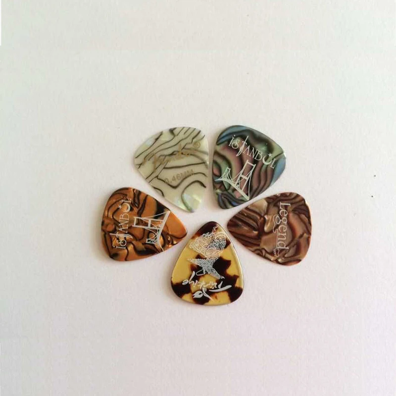 500pcs Custom Logo white/black/gold ink on Eco-Friendly Material Celluloid Guitar Picks 0.46mm/0.71mm/0.96mm medium/thin/heavy
500pcs Custom Logo white/black/gold ink on Eco-Friendly Material Celluloid Guitar Picks 0.46mm/0.71mm/0.96mm medium/thin/heavy