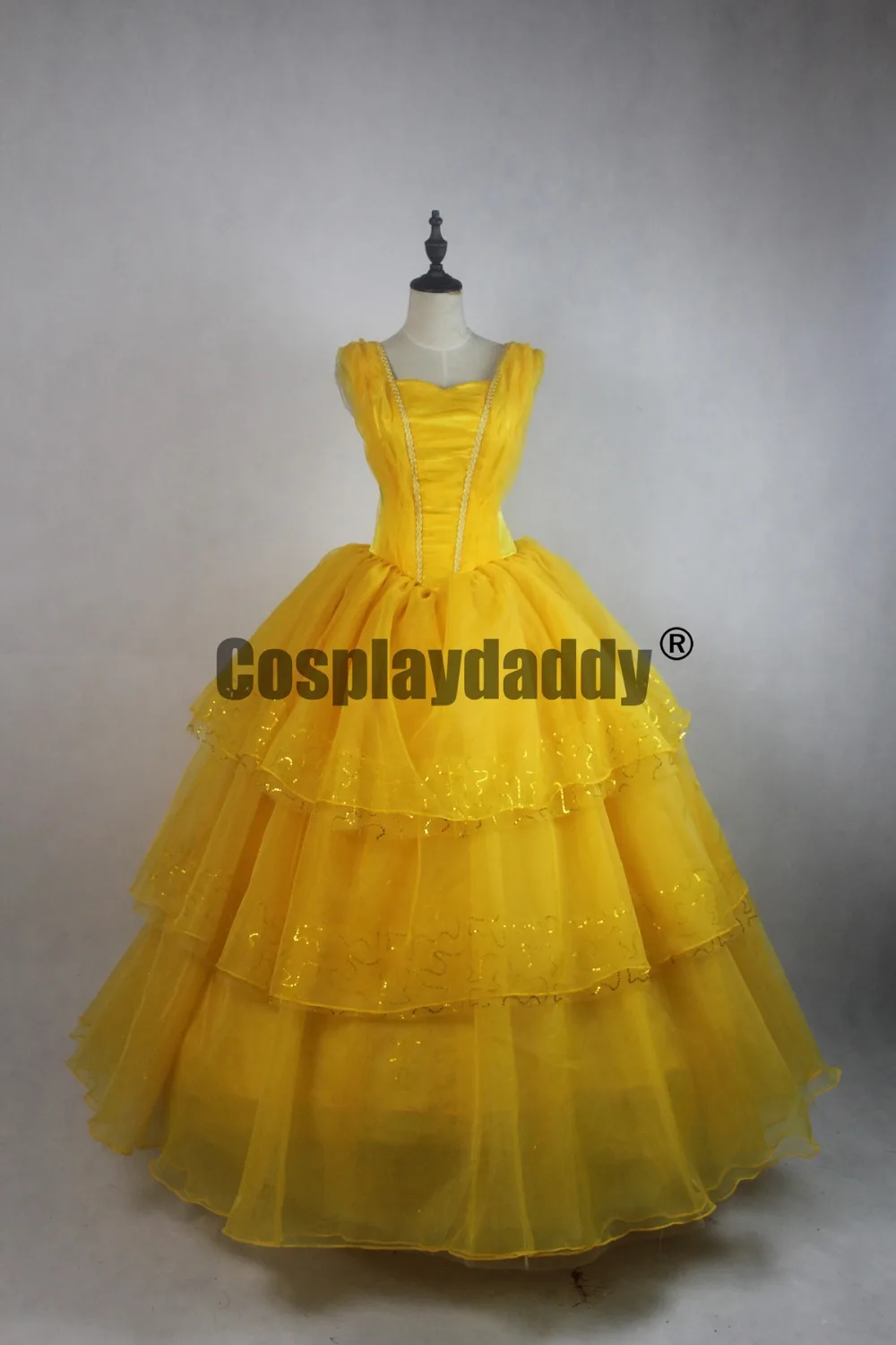 

Новое желтое бальное платье принцессы Белль Лолита из фильма «Красавица и Чудовище», костюм для косплея