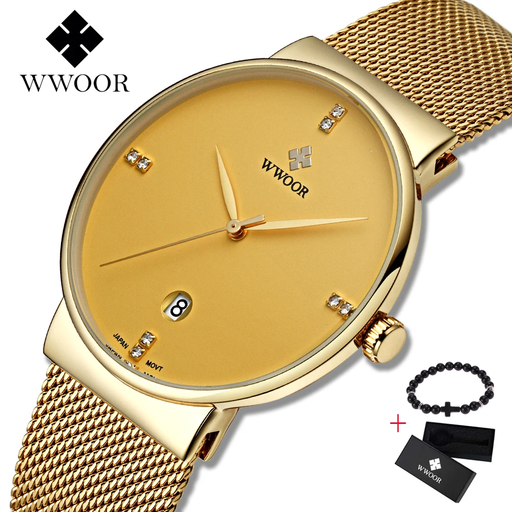 WWOOR Fashion Simple Mens Watches Top Brand Luxury Business Mesh belt Quartz Watch Men Clock Male Sports watch relogio masculino
WWOOR Fashion Simple Mens Watches Top Brand Luxury Business Mesh belt Quartz Watch Men Clock Male Sports watch relogio masculino