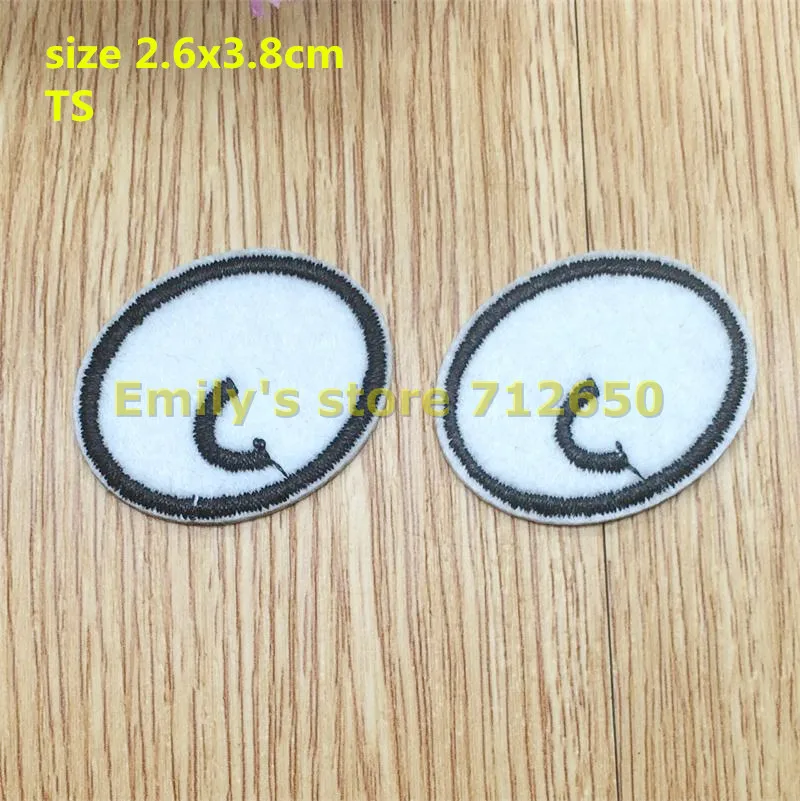 New arrival 10 pcs (5 pairs) white eye Embroidered patches iron on cartoon Motif Applique TS fabric cloth embroidery accessory
New arrival 10 pcs (5 pairs) white eye Embroidered patches iron on cartoon Motif Applique TS fabric cloth embroidery accessory