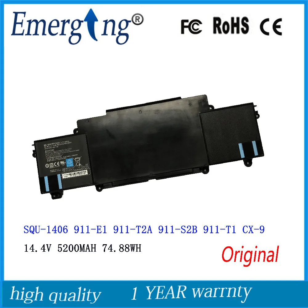 14.4V 74.88WH New Laptop Battery For ThundeRobot 911-E1 911-T2A 911-S2B 911-T1 Chimera CX-9 SQU 1406 SQU-1406
14.4V 74.88WH New Laptop Battery For ThundeRobot 911-E1 911-T2A 911-S2B 911-T1 Chimera CX-9 SQU 1406 SQU-1406