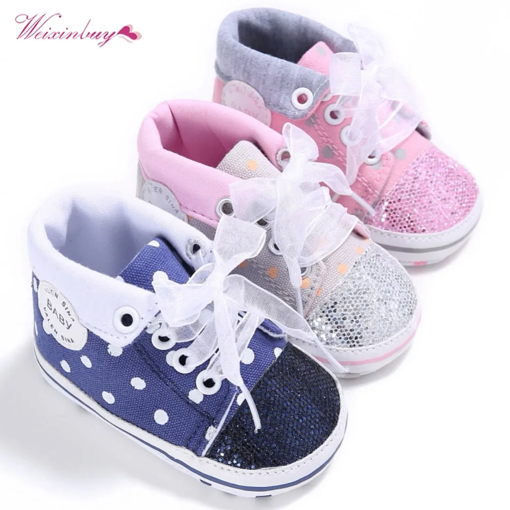 WEIXINBUY Newborn Baby Shoes Girls Lace Up Canvas Sneakers Toddler Prewalker Fashion Infant Spring First Walkers
WEIXINBUY Newborn Baby Shoes Girls Lace Up Canvas Sneakers Toddler Prewalker Fashion Infant Spring First Walkers