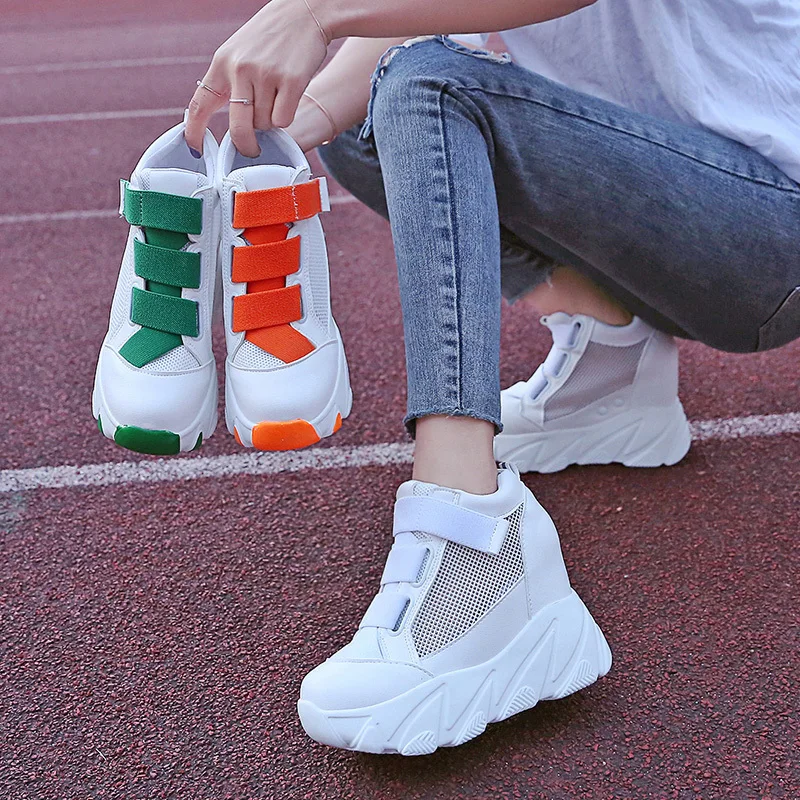 2020 Women Sneakers Mesh Casual Platform Trainers White Shoes 11CM Heels Summer Wedges Breathable Woman Height Increasing Shoes
2020 Women Sneakers Mesh Casual Platform Trainers White Shoes 11CM Heels Summer Wedges Breathable Woman Height Increasing Shoes